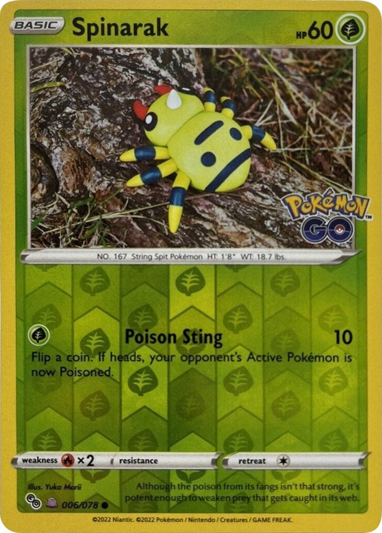 Image for Spinarak (Peelable Ditto) (Pokemon GO) (006/078) - Pokemon