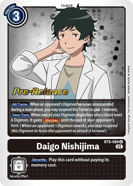 Image for Daigo Nishijima (BT09_PR) (BT9-089 U) - Digimon Card Game