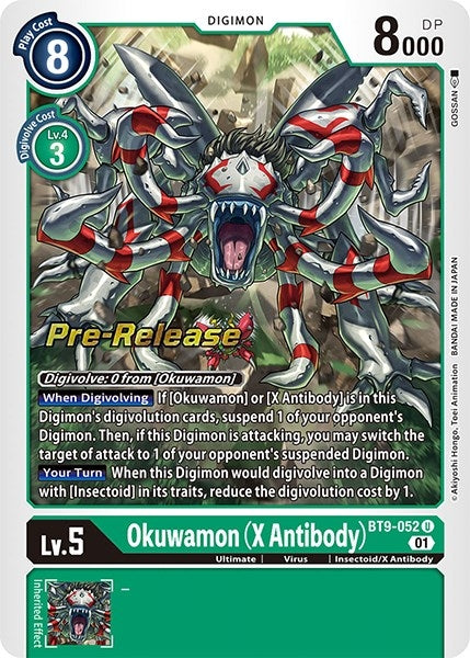 Image for Okuwamon (X Antibody) (BT09_PR) (BT9-052 U) - Digimon Card Game