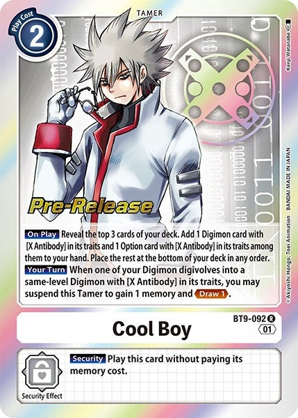 Image for Cool Boy (BT09_PR) (BT9-092 R) - Digimon Card Game