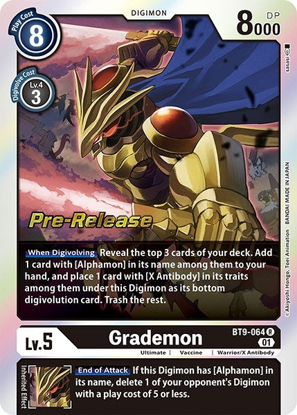 Image for Grademon (BT09_PR) (BT9-064 R) - Digimon Card Game