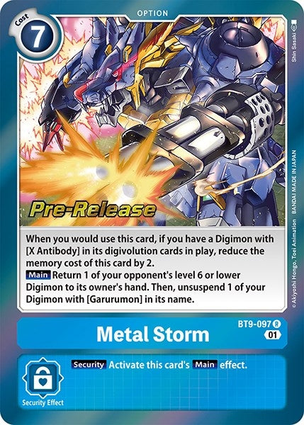 Image for Metal Storm (BT09_PR) (BT9-097 R) - Digimon Card Game