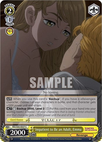 Image for Impatient to Be an Adult, Emma (Tokyo Revengers) (TRV/S92-E027 C) - Weiss Schwarz