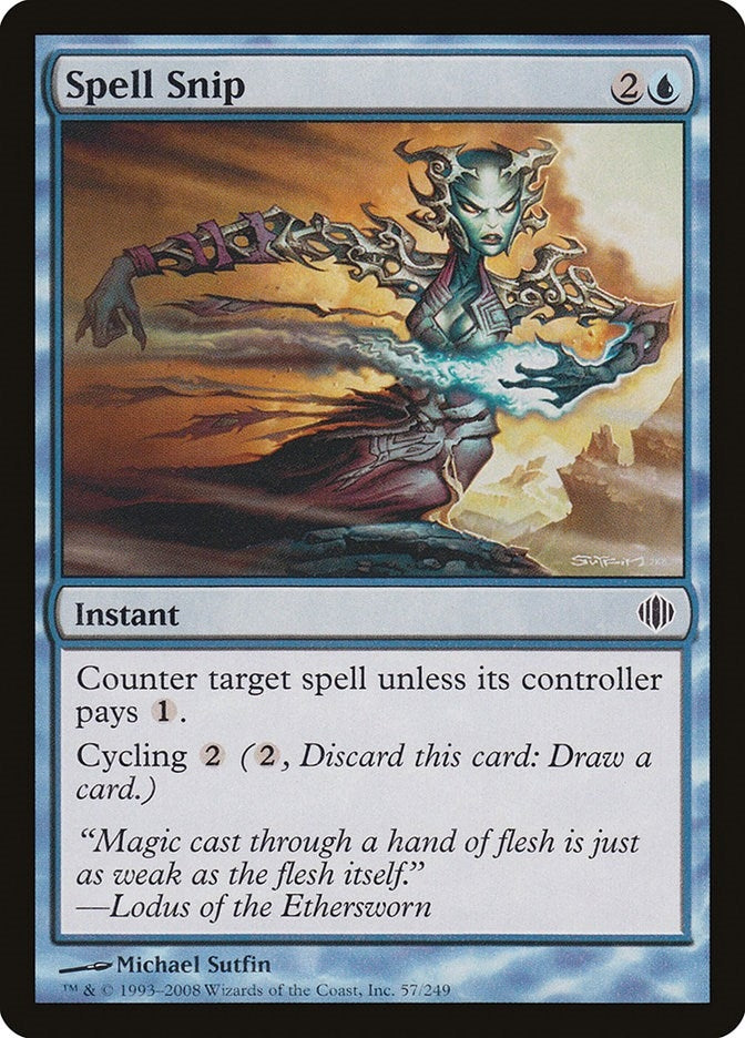 Image for Spell Snip (Shards of Alara) (57) - Magic: The Gathering