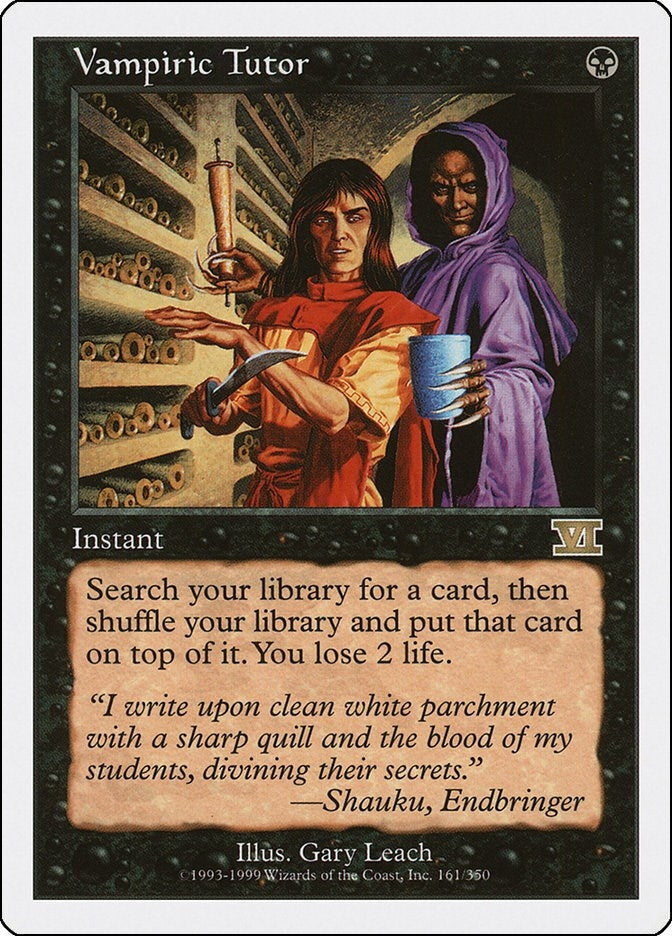 Image for Vampiric Tutor (Classic Sixth Edition) (161) - Magic: The Gathering