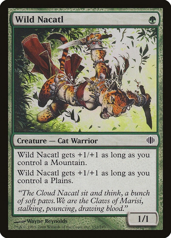 Image for Wild Nacatl (Shards of Alara) (152) - Magic: The Gathering
