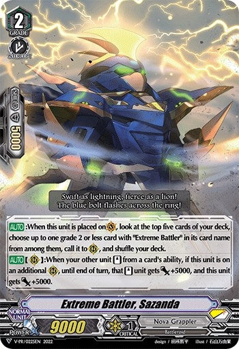 Image for Extreme Battler, Sazanda (V Promo Cards) (V-PR/0225EN) - Cardfight Vanguard