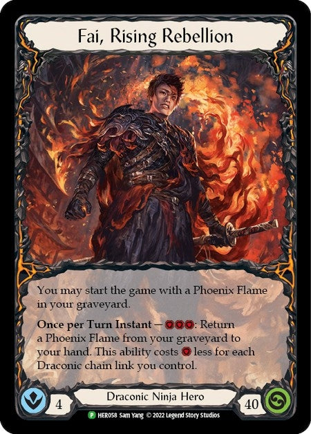 Image for Fai, Rising Rebellion - HER058 (Flesh and Blood: Promo Cards) (HER058) - Flesh and Blood TCG