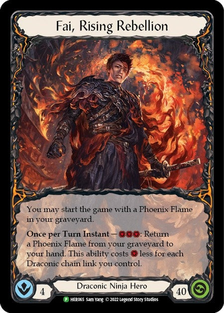 Image for Fai, Rising Rebellion - HER065 (Flesh and Blood: Promo Cards) (HER065) - Flesh and Blood TCG