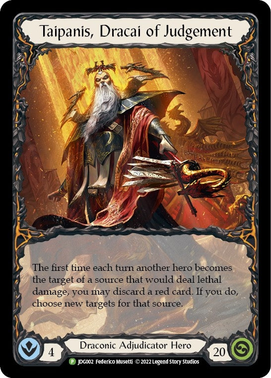 Image for Taipanis, Dracai of Judgement - JDG002 (Flesh and Blood: Promo Cards) (JDG002) - Flesh and Blood TCG