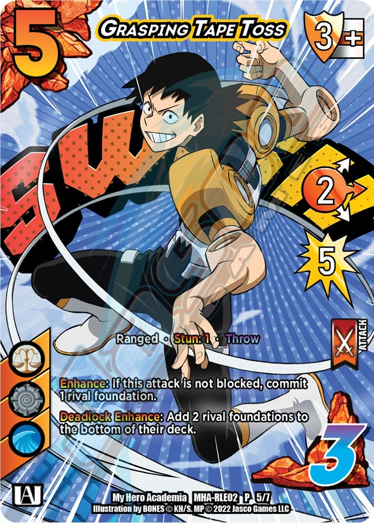 Image for Grasping Tape Toss (Regional License Exam 2022) (UniVersus: My Hero Academia Promo Cards) (MHA-RLE02 P 5/7) - UniVersus