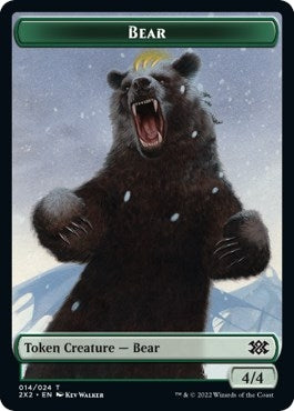 Image for Bear // Phyrexian Golem Double-Sided Token (Double Masters 2022) (14 // 21) - Magic: The Gathering