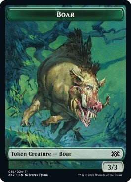 Image for Boar // Vampire Double-Sided Token (Double Masters 2022) (15 // 9) - Magic: The Gathering