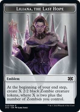 Image for Emblem - Liliana, the Last Hope // Spirit (002) Double-Sided Token (Double Masters 2022) (23 // 2) - Magic: The Gathering