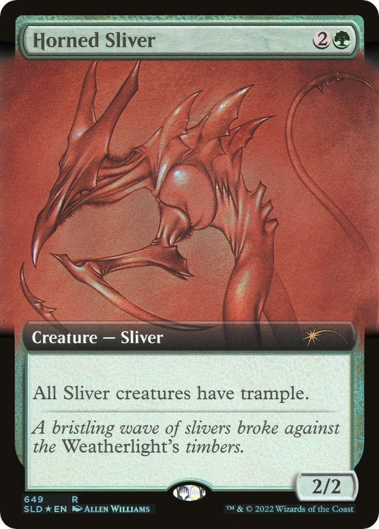 Image for Horned Sliver (Extended Art) (Secret Lair Drop Series) (649) - Magic: The Gathering