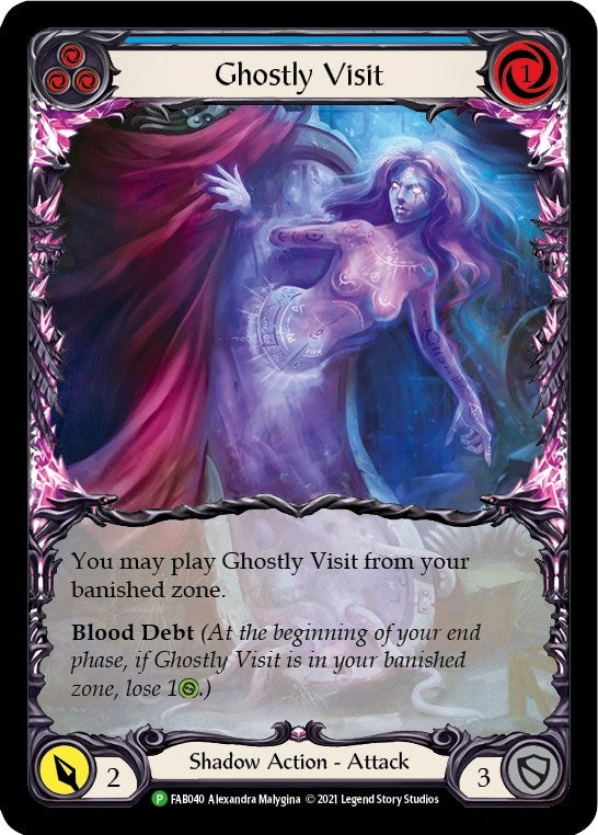 Image for Ghostly Visit (Blue) - FAB040 (Flesh and Blood: Promo Cards) (FAB040) - Flesh and Blood TCG