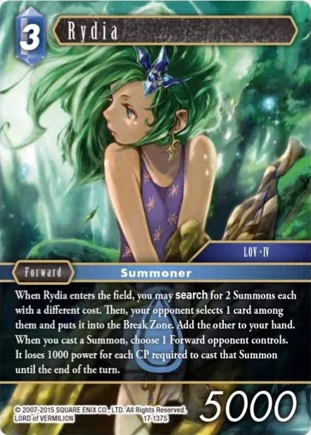 Image for Rydia (Starter) (Rebellion's Call) (17-137S) - Final Fantasy TCG