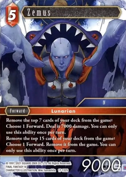 Image for Zemus (Rebellion's Call) (17-132S) - Final Fantasy TCG