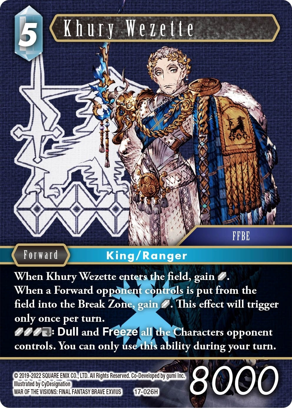 Image for Khury Wezette (Rebellion's Call) (17-026H) - Final Fantasy TCG