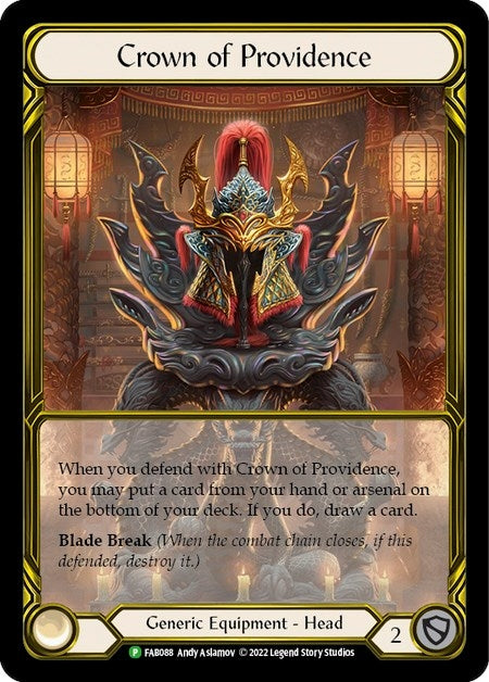 Image for Crown of Providence (Golden) - FAB088 (Flesh and Blood: Promo Cards) (FAB088) - Flesh and Blood TCG