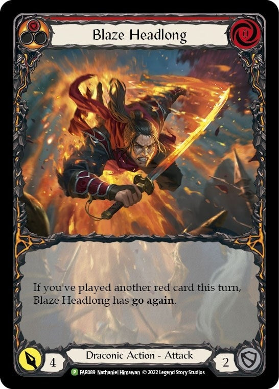 Image for Blaze Headlong - FAB089 (Flesh and Blood: Promo Cards) (FAB089) - Flesh and Blood TCG