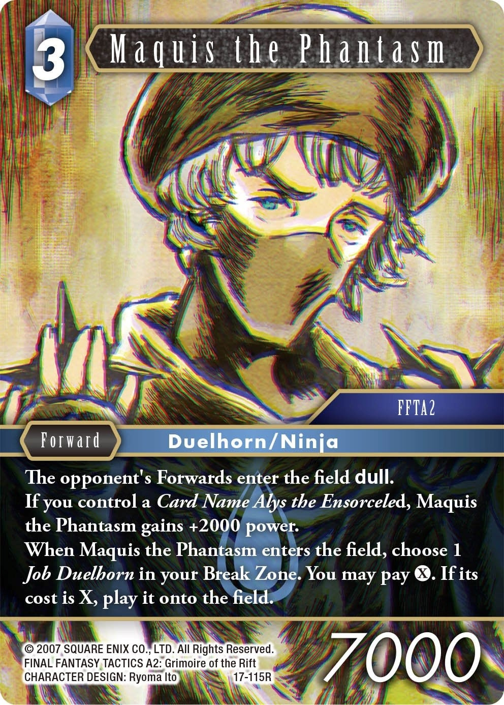 Image for Maquis the Phantasm (Rebellion's Call) (17-115R) - Final Fantasy TCG