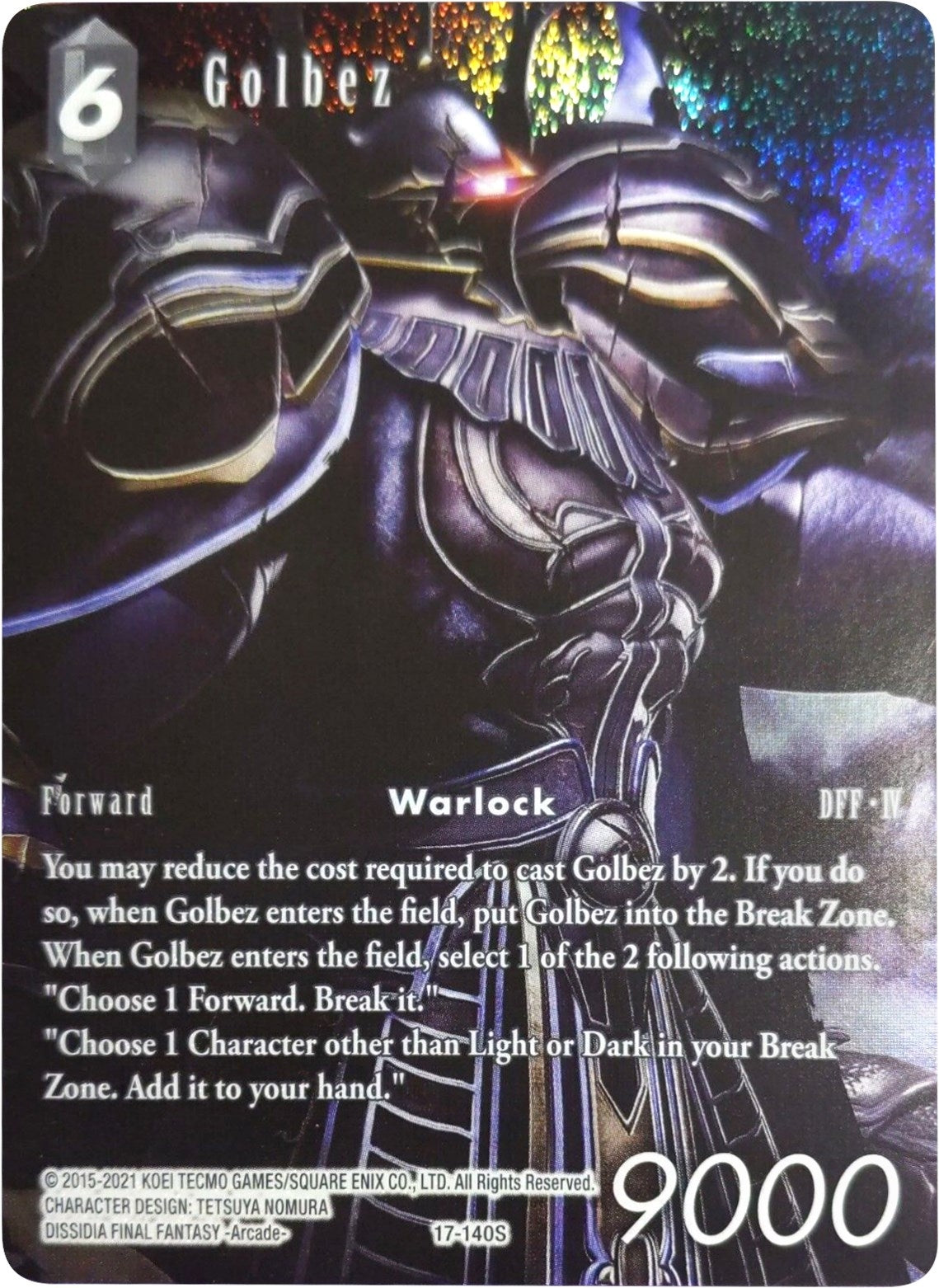 Image for Golbez (Full Art) (Rebellion's Call) (17-140S) - Final Fantasy TCG