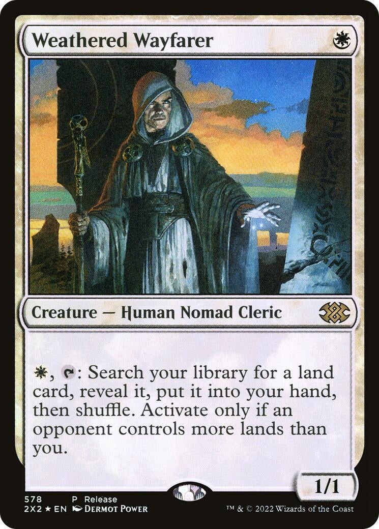 Image for Weathered Wayfarer (Launch Party & Release Event Promos) (578) - Magic: The Gathering