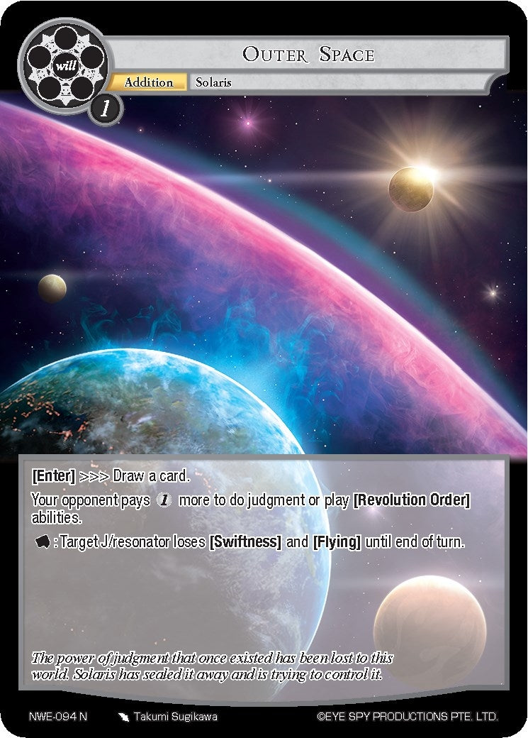 Image for Outer Space (A New World Emerges) (NWE-094 N) - Force of Will