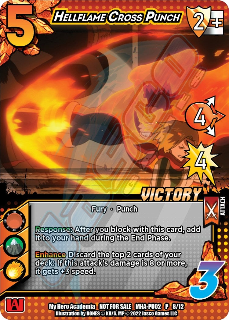 Image for Hellflame Cross Punch (Plus Ultra Pack 2 Victory) (UniVersus: My Hero Academia Promo Cards) (MHA-PU02 P 8/12) - UniVersus