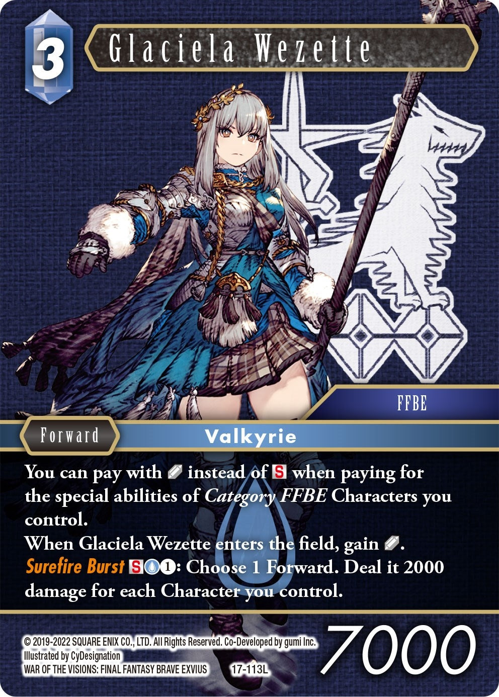 Image for Glaciela Wezette (Rebellion's Call) (17-113L) - Final Fantasy TCG