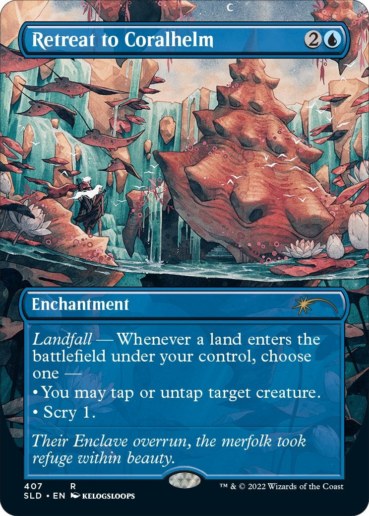 Image for Retreat to Coralhelm (Borderless) (Secret Lair Drop Series) (407) - Magic: The Gathering