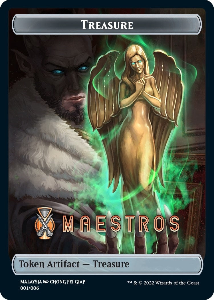 Image for Treasure Token (Maestros) [SEA Exclusive] (Streets of New Capenna) (001/006) - Magic: The Gathering