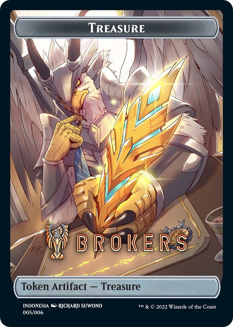 Image for Treasure Token (Brokers) [SEA Exclusive] (Streets of New Capenna) (005/006) - Magic: The Gathering