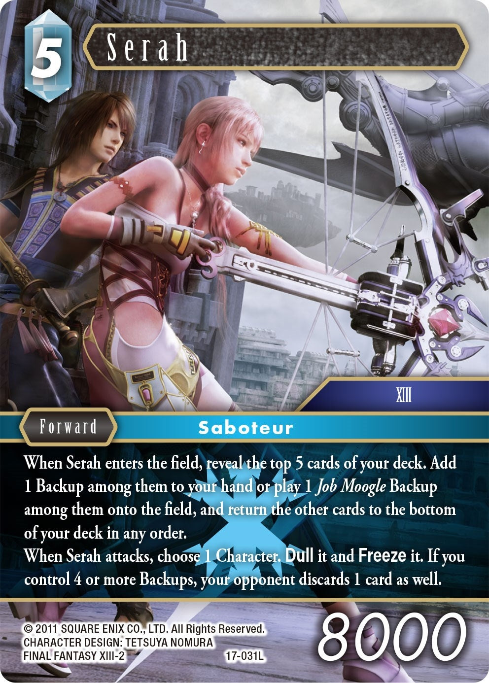 Image for Serah (Rebellion's Call) (17-031L) - Final Fantasy TCG