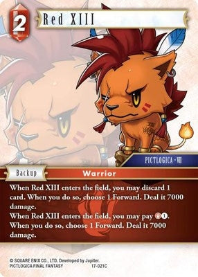 Image for Red XIII (Rebellion's Call) (17-021C) - Final Fantasy TCG