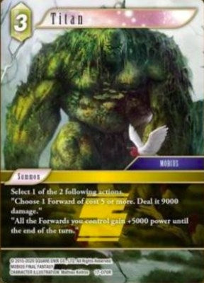 Image for Titan (Rebellion's Call) (17-070R) - Final Fantasy TCG
