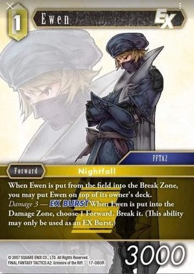Image for Ewen EX (Rebellion's Call) (17-080R) - Final Fantasy TCG