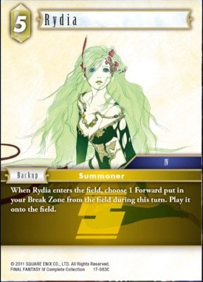 Image for Rydia (Rebellion's Call) (17-083C) - Final Fantasy TCG