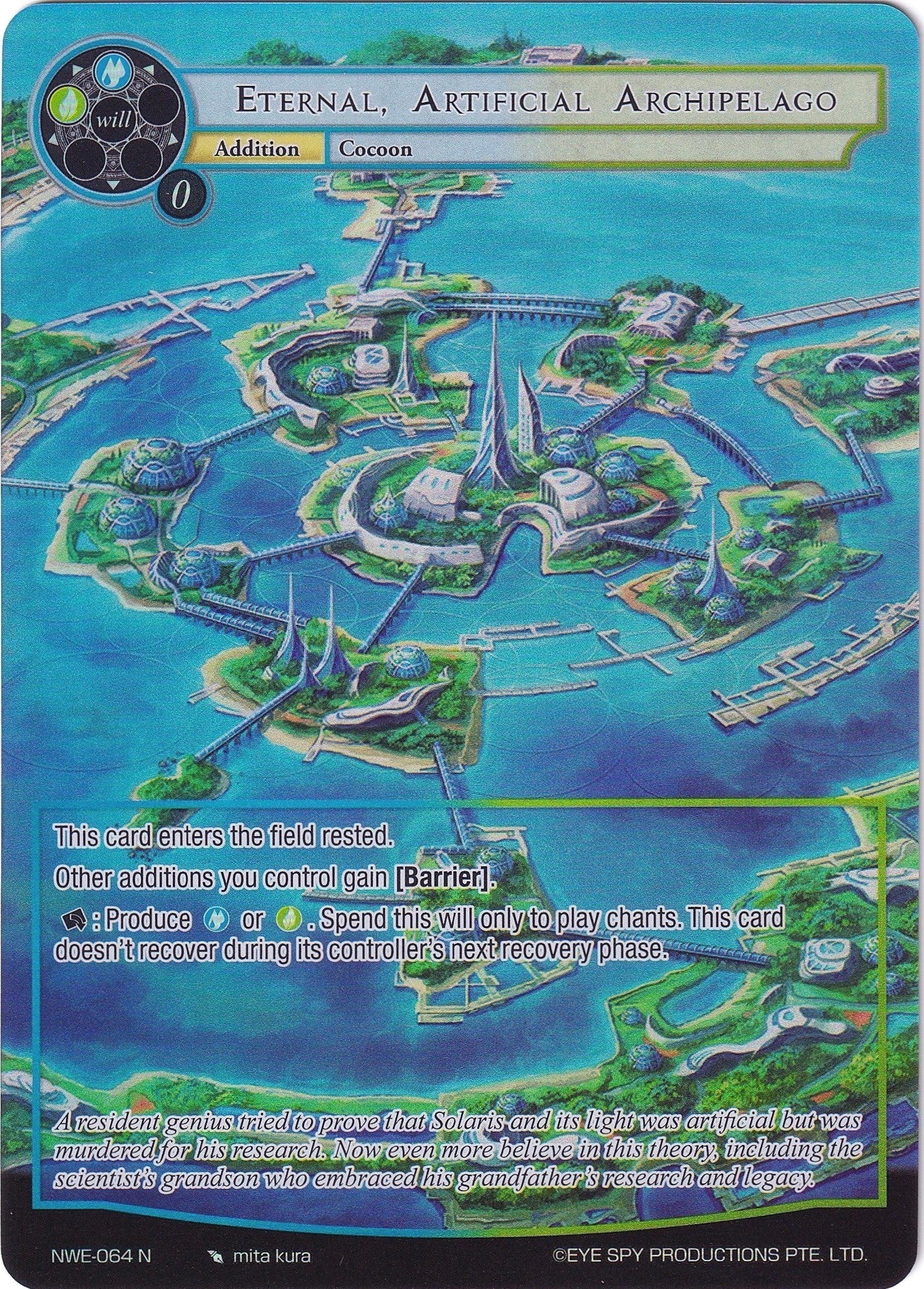 Image for Eternal, Artificial Archipelago (Full Art) (A New World Emerges) (NWE-064 N) - Force of Will