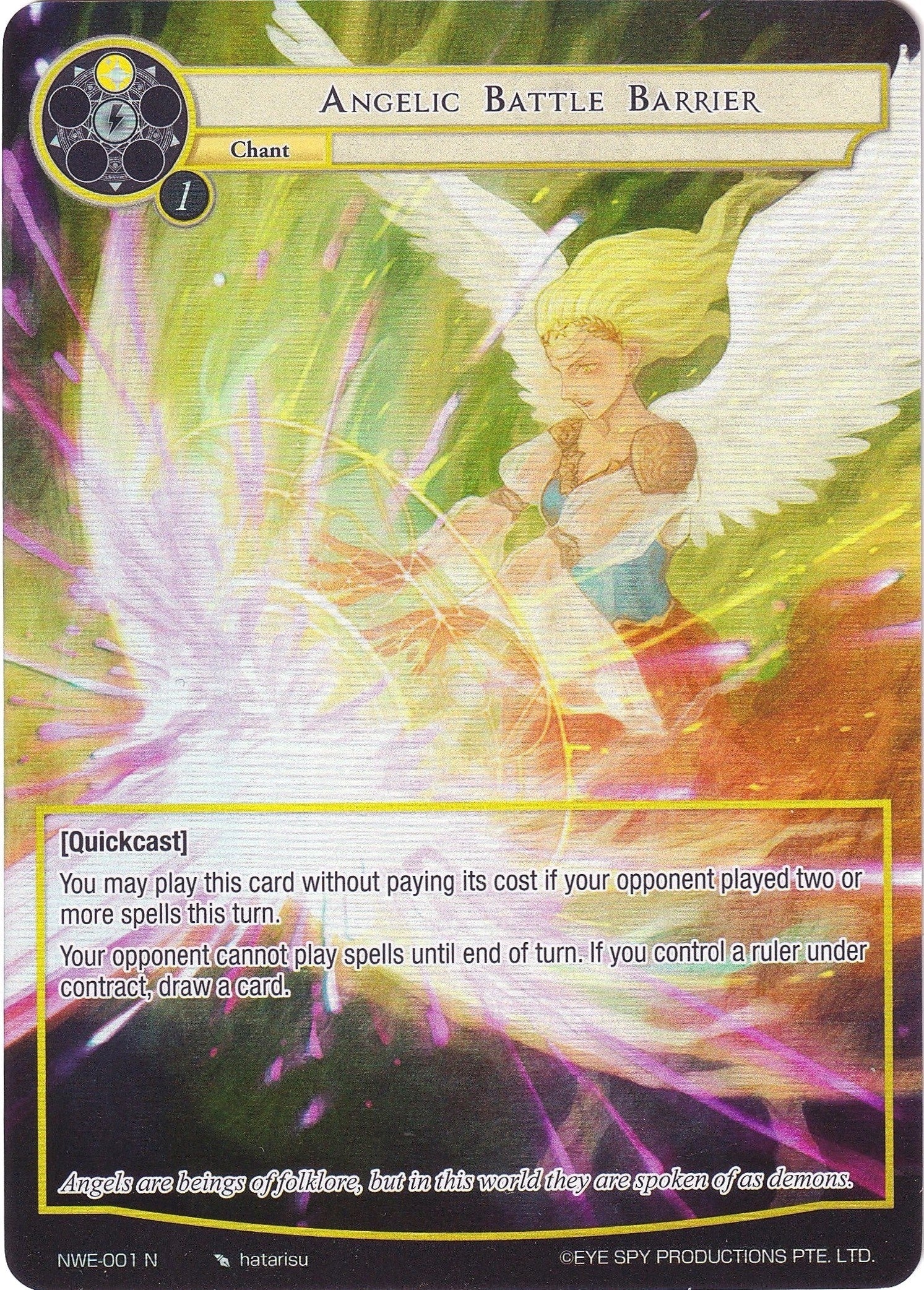 Image for Angelic Battle Barrier (Full Art) (A New World Emerges) (NWE-001 N) - Force of Will