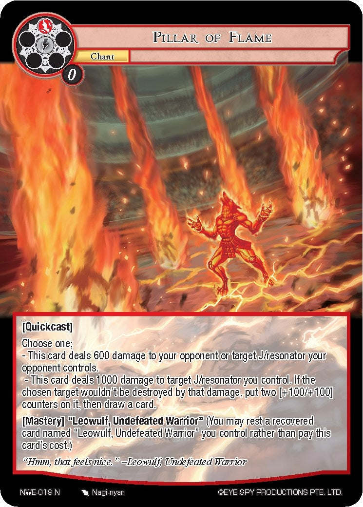 Image for Pillar of Flame (A New World Emerges) (NWE-019 N) - Force of Will