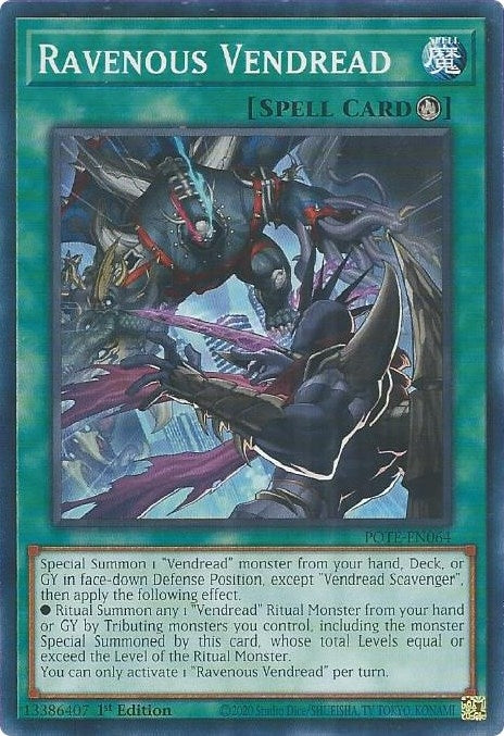 Image for Ravenous Vendread (Power of the Elements) (POTE-EN064) - YuGiOh
