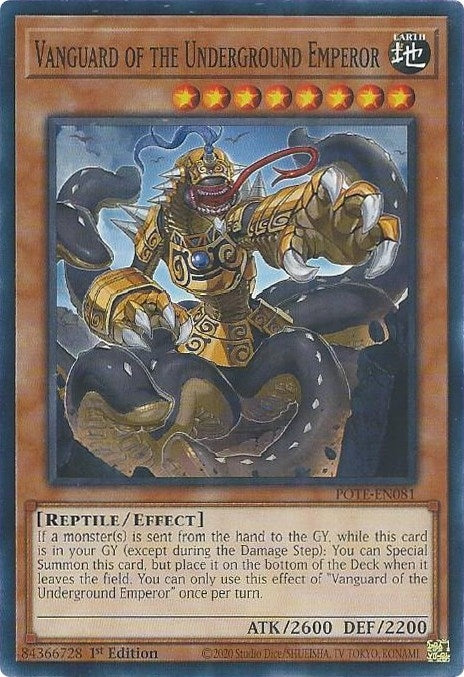 Image for Vanguard of the Underground Emperor (Power of the Elements) (POTE-EN081) - YuGiOh