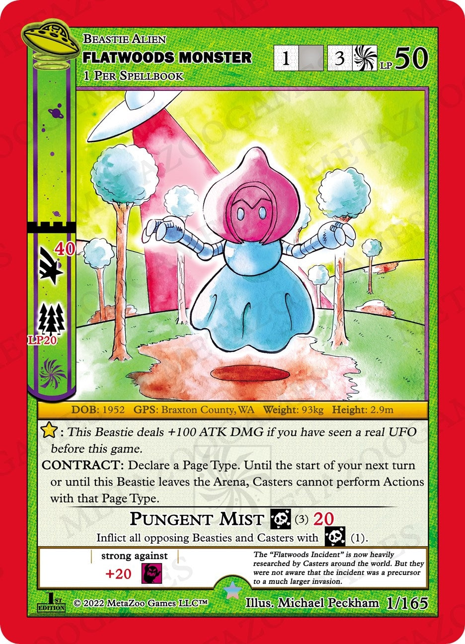 Image for Flatwoods Monster (UFO: First Edition) (001/165) - MetaZoo