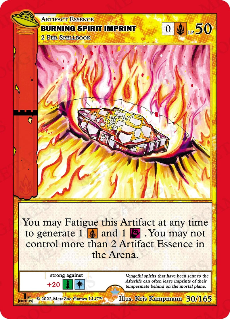 Image for Burning Spirit Imprint (UFO: First Edition) (030/165) - MetaZoo