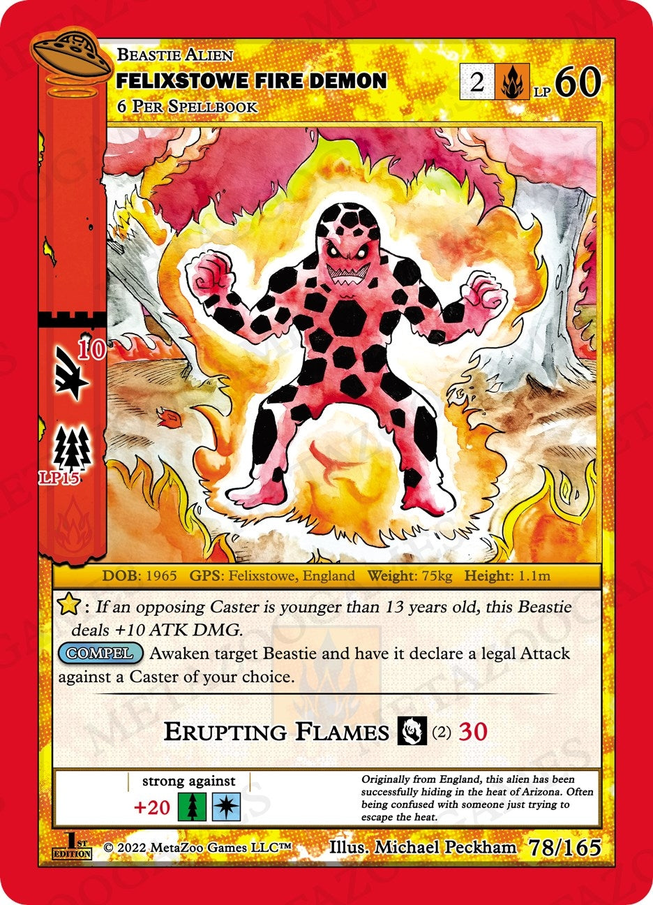 Image for Felixstowe Fire Demon (UFO: First Edition) (078/165) - MetaZoo