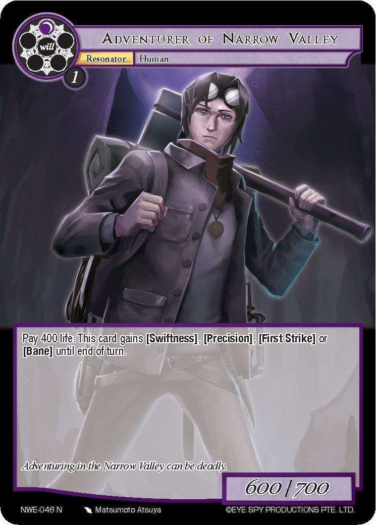 Image for Adventurer of Narrow Valley (A New World Emerges) (NWE-046 N) - Force of Will