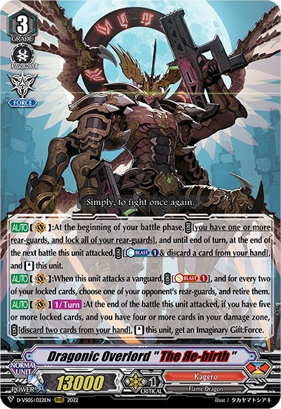 Image for Dragonic Overlord "The Re-birth" (D-VS05: V Clan Collection Vol.5) (D-VS05/022EN) - Cardfight Vanguard