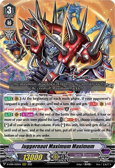 Image for Juggernaut Maximum Maximum (D-VS05: V Clan Collection Vol.5) (D-VS05/050EN) - Cardfight Vanguard